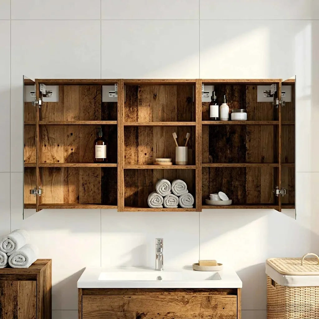 Set di Armadi da Bagno 3 pz 126 x 16 x 62.5 cm 3403830