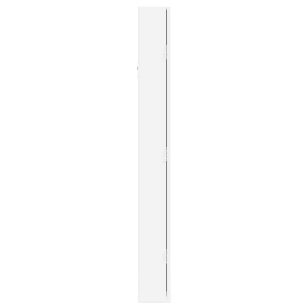 Armadio Portagioie a Specchio con Luci LED a Parete Bianco CFW6276362