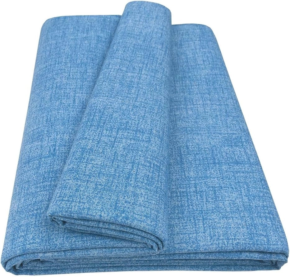 Telo Arredo Cotone 170X280 cm Copridivano Granfoulard Copriletto Tessuto Multiuso Blu Pastello