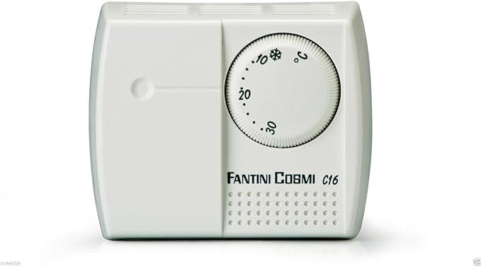 Fantini Cosmi C16L Termostato Elettromeccanico a Dilatazione di Gas con Spia di Segnalazione