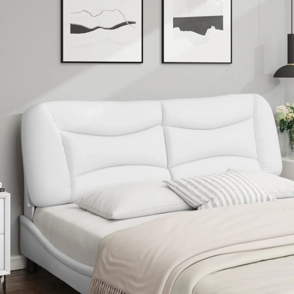 Cuscino Testiera Hvar Bianco 152 cm in Similpelle 374632