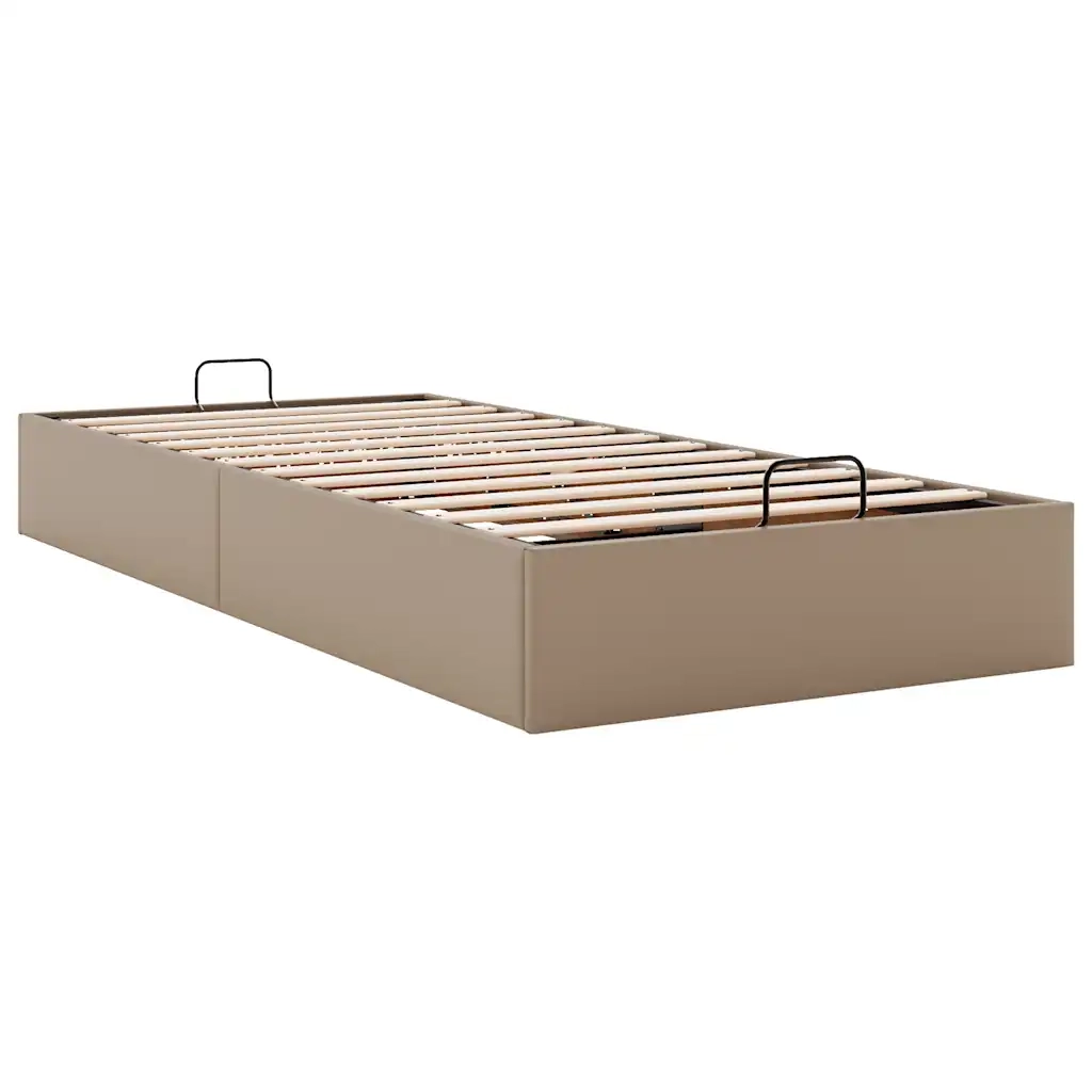 vidaXL Struttura Letto Pouf senza Materasso 90x190 cm Similpelle