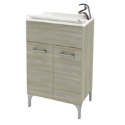 Lavatoio 2 ante da cm 50x50 colore rovere grigio