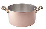 Casseruola in Rame Martellato con due Maniglie in Ottone 18 cm Agnelli