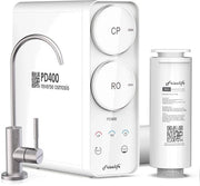 Sistema di Filtrazione dell'Acqua - Sistema di Osmosi Inversa - Sistema di Filtrazione dell'Acqua Senza Tanke 400 GPD, Filtro RO Under Sink Quick Twist - Rapporto 1,5: 1 Purità all'Uscita - Riduzione TDS, Supporto Tecnico USA