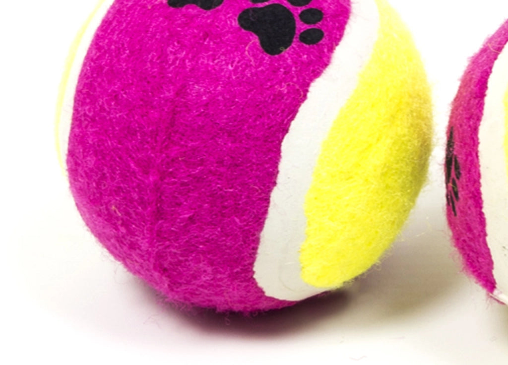 Set 2 Palline Da Tennis Giocattolo Resistente Interattivo Per Animali Domestici