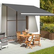 Tessuto di Ricambio per Tenda da Sole Antracite 450x350 cm Poliestere 311950