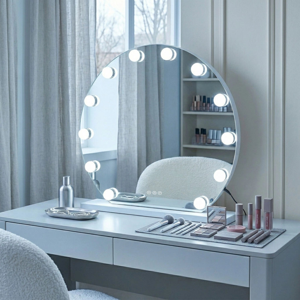 Specchio Led Hollywood White 50 Cm