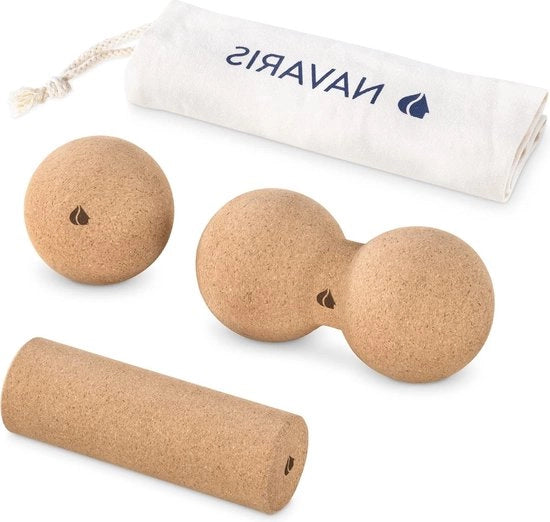 Set di Massaggiatori a Rulli in Gomma per Spalle e Muscoli - Include Mini Rullo per Massaggio - Rullo per Massaggio - Rulli in Gomma per Spalle e Muscoli - Set a 2 Pezzi