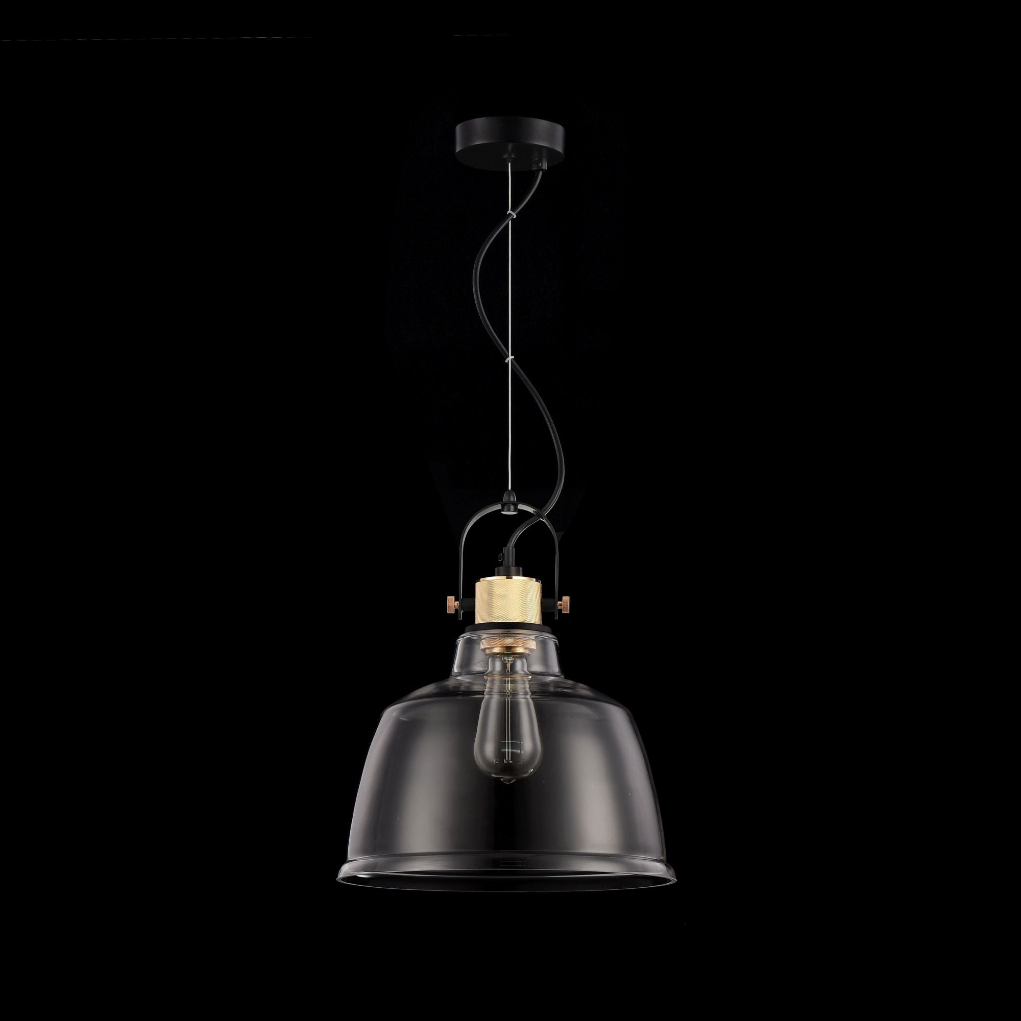 Lampada pendente Pendant in Metallo Irving Nero