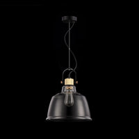 Lampada pendente Pendant in Metallo Irving Nero