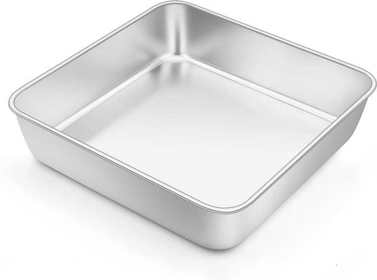 Torta quadrata in acciaio inossidabile (15 cm) Lavatrice