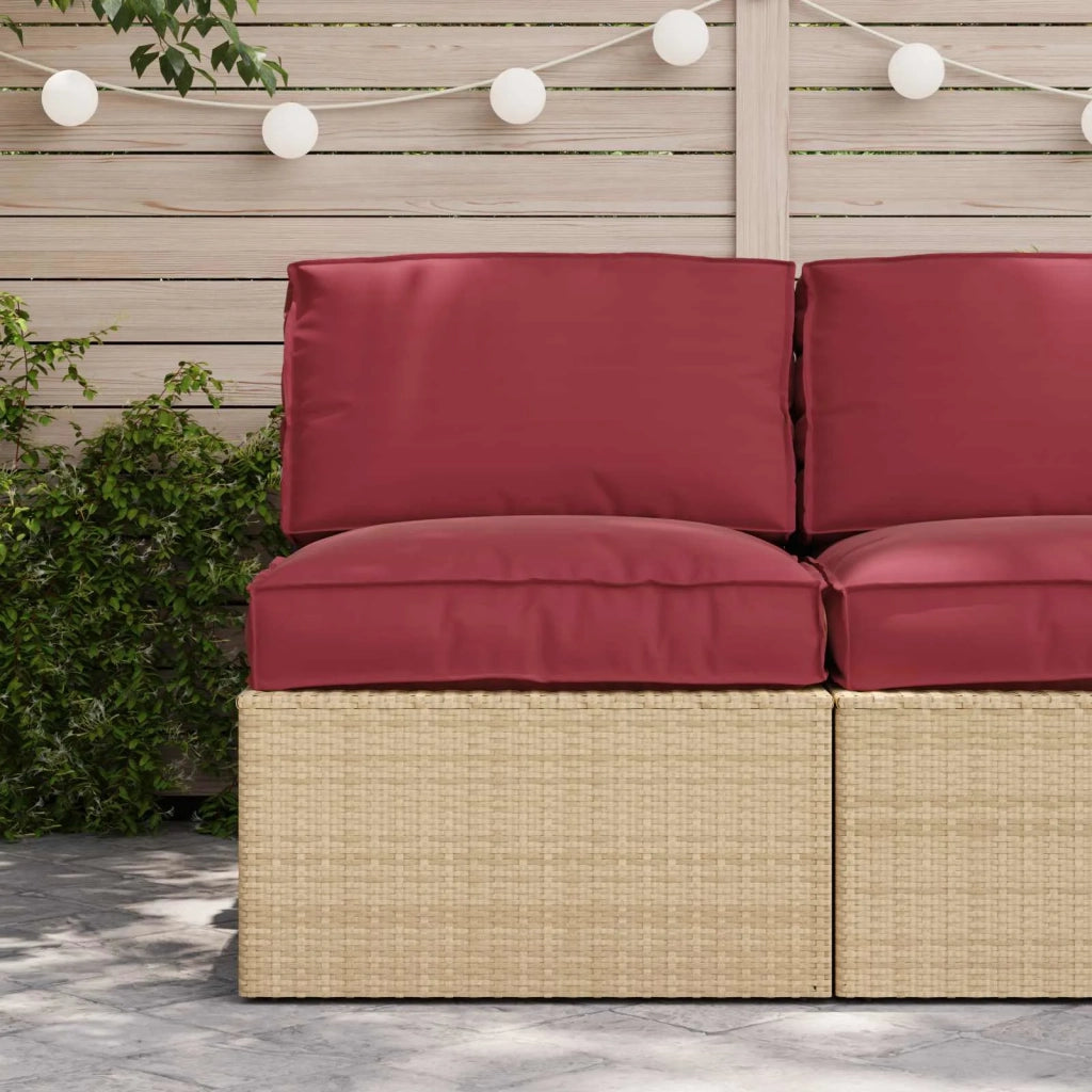 Set di Cuscini per Pallet 2 pcs Beige Tessuto Oxford 3329072