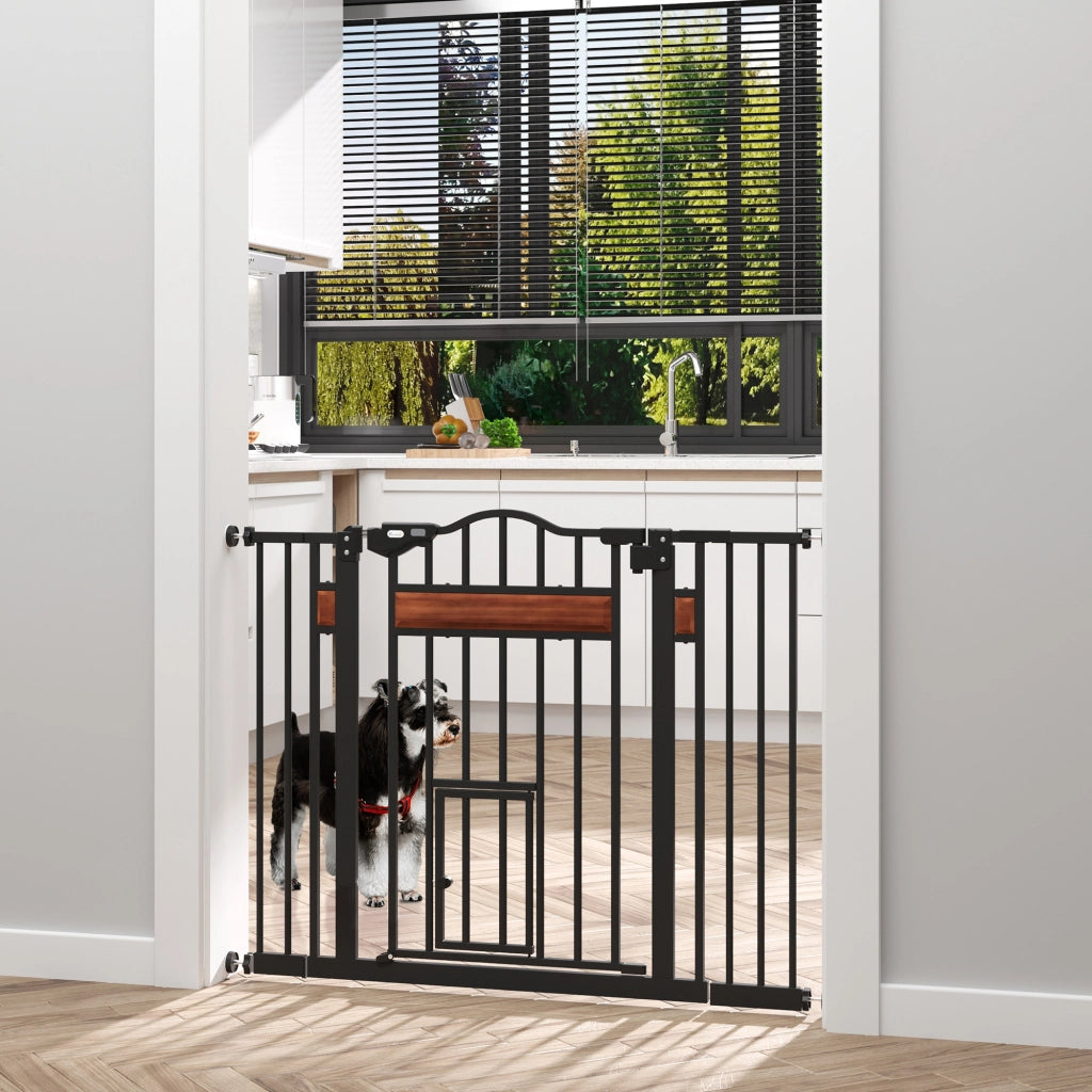 Cancelletto per Cani ¨C zephmum ¨C Nero, 74-105x76.2 cm