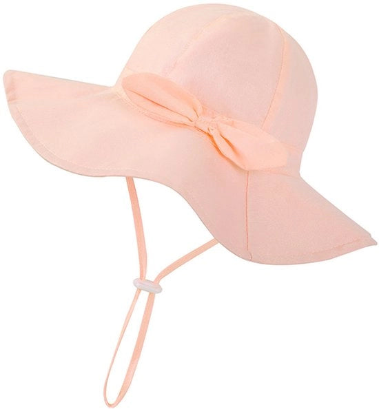 Cappello per bambini - 2 pezzi - Cappello per bambini - Cappello protettivo per bambini con bordo largo - Cappello in cotone - Cappello a cono - Cappello per nuoto - XXL - Adatto per bambini di 4-6 anni