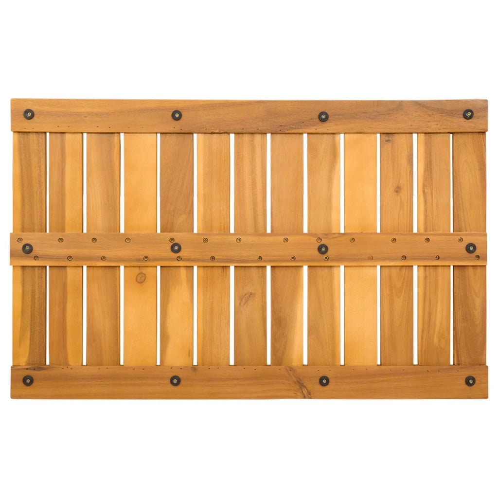 Tappeto da bagno Tinta unita Marrone 80 x 50 cm legno