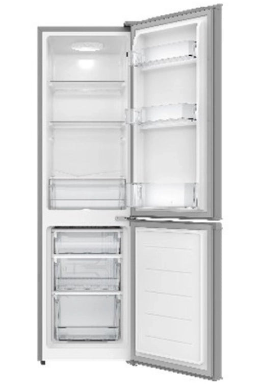 Akai akfr201s frigorifero 200 litri silver, classe e, combinato dimensioni cm hxlxp : 152x44,4x53,6