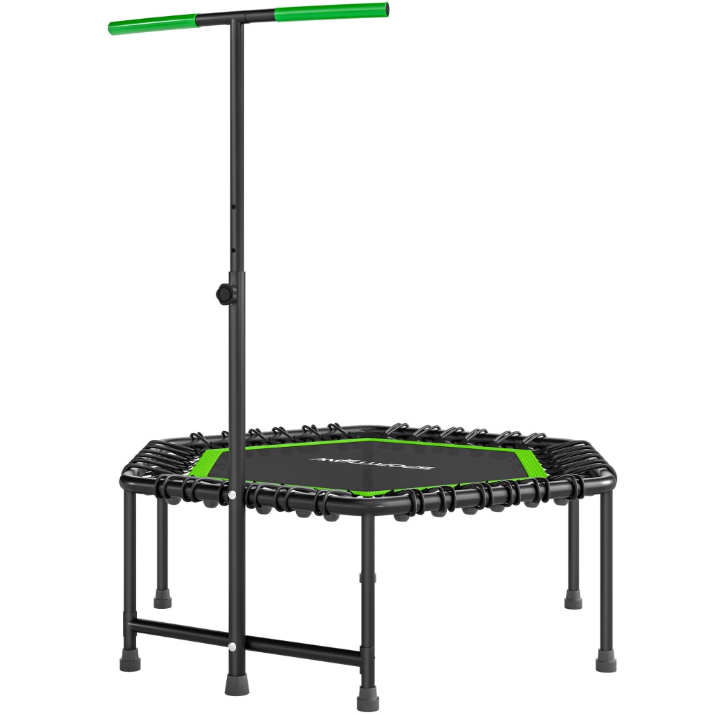 Trampolino da Giardino 114x114x132 cm ¨C zephmum ¨C Verde e Nero