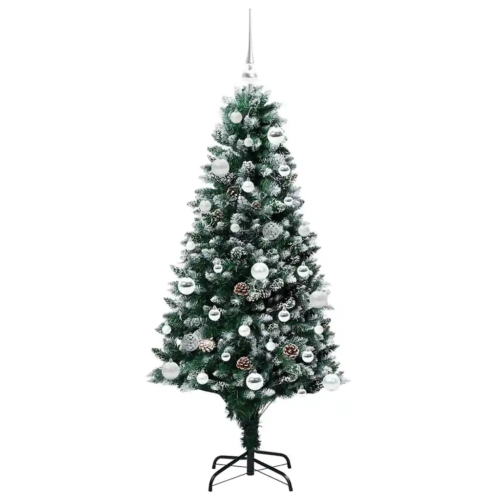 Albero di Natale artificiale con 150 LED Verde 150 cm 3396256