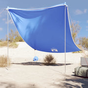 Baldacchino da Spiaggia con Ancore per la Sabbia Blu 214x236 cm 4008641