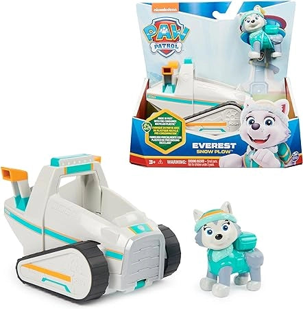 Paw Patrol, Veicolo Spazzaneve di Everest, Veicolo e Personaggio Everest, Giochi Bambini, 3+ anni