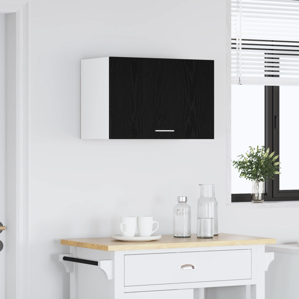 Armadio a Sospensione  in Rovere Nero - 60x31x60 cm, Realizzato in Legno Ingegnerizzato