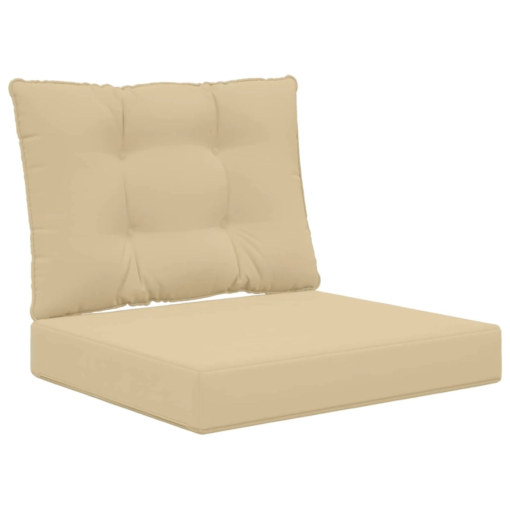 Cuscino per divano da esterno 2 pcs Beige Poliestere 900781