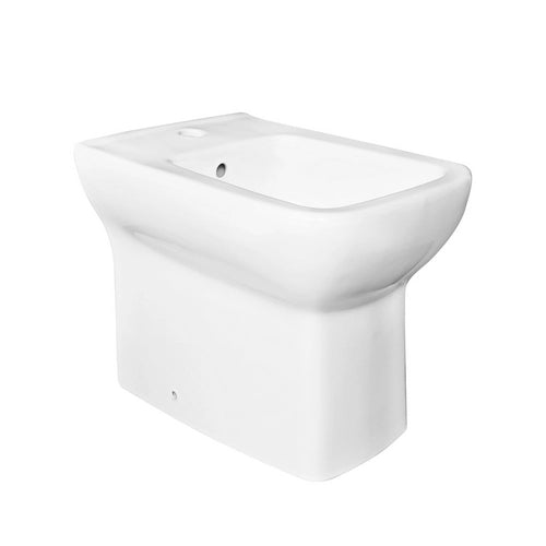 Bidet filo muro in porcellana bianca