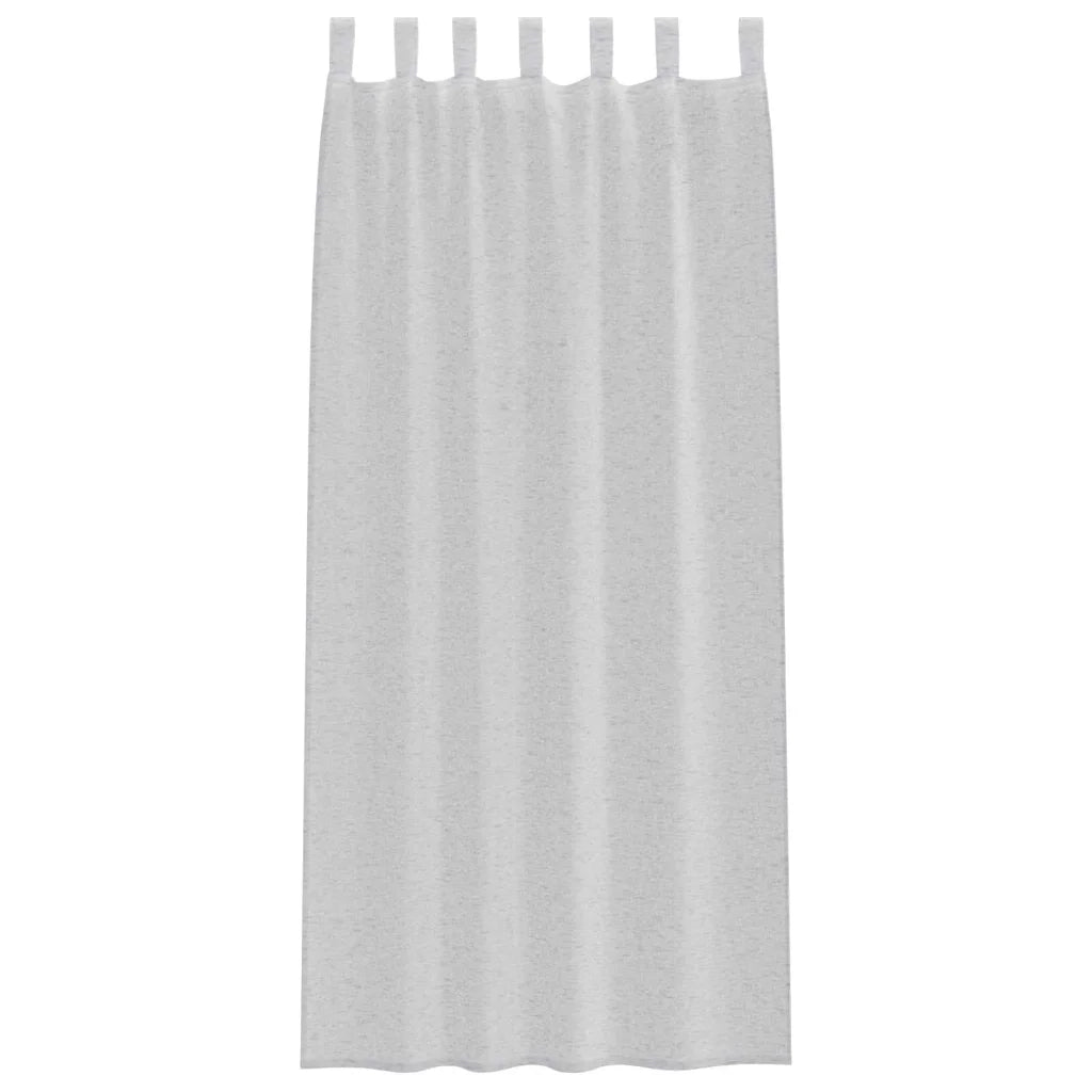 Tenda in Velo 2 pcs Grigio chiaro 245 x 140 cm Poliestere 4108050