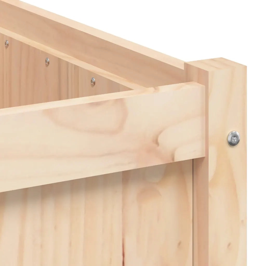 Fioriere da Giardino 2 pz in Legno Massello di Pino 837460