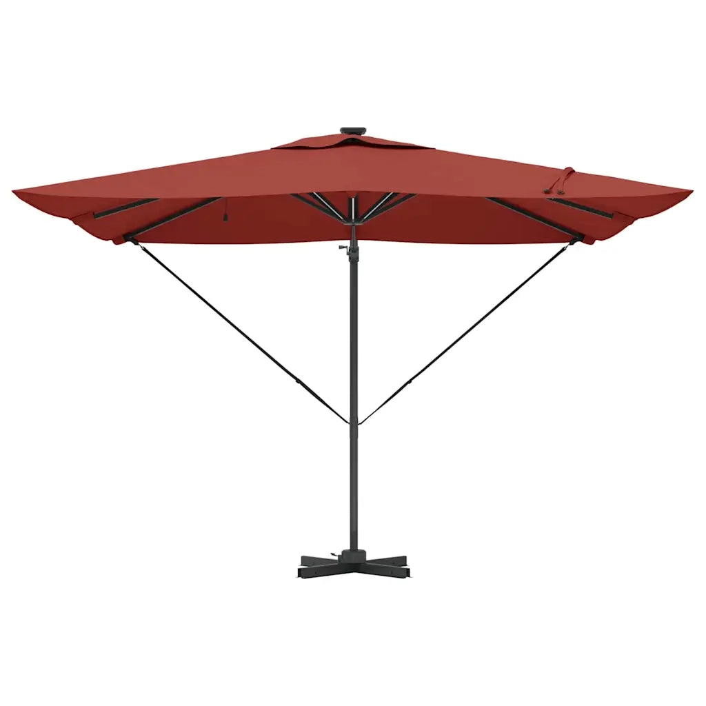 Ombrello | Parasolne Terracotta 286 x 284 x 270 cm Alluminio e Poliestere