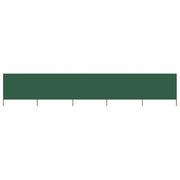 Paravento a 5 Pannelli in Tessuto 600x160 cm Verde cod mxl 55070