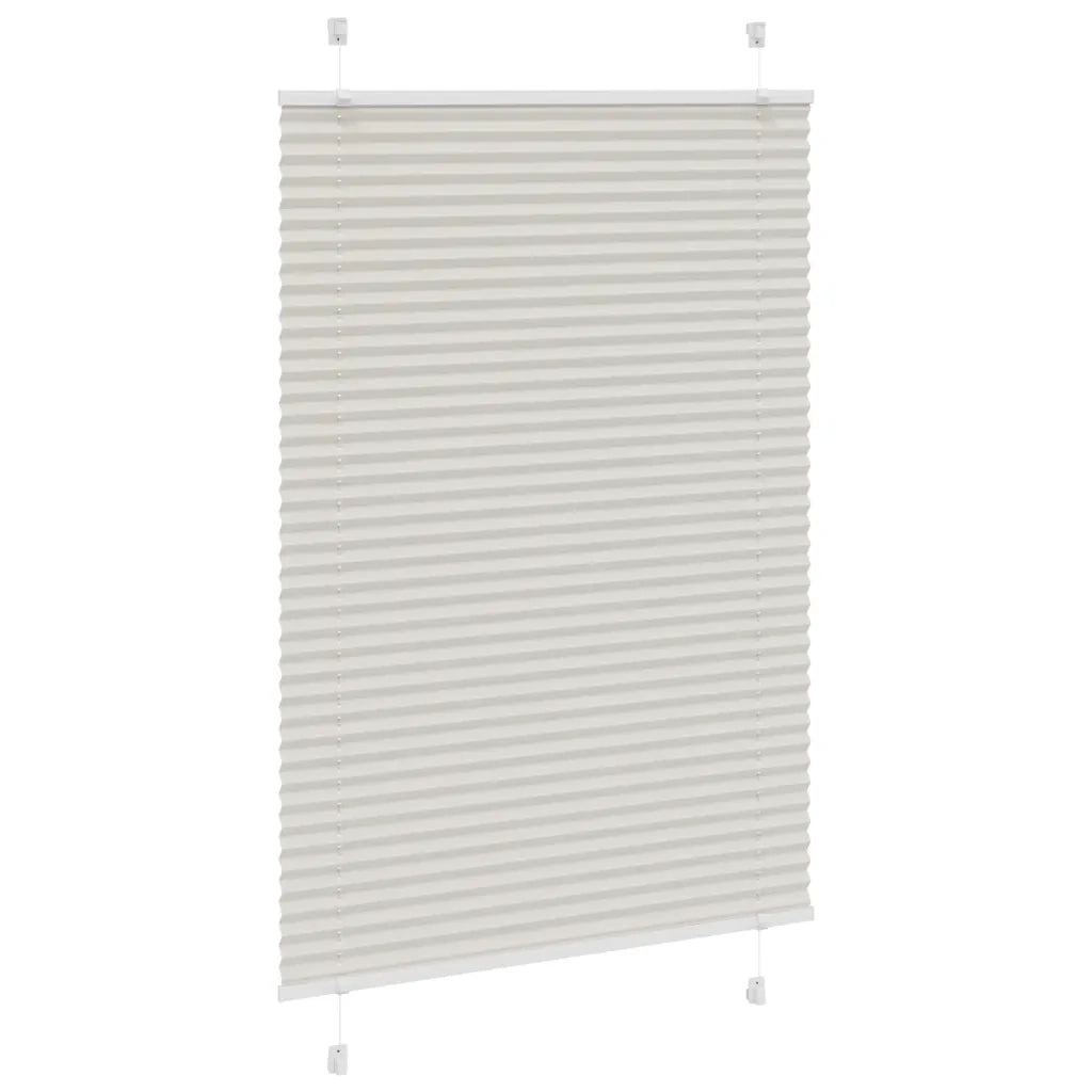Tenda Plissettata Grigio Chiaro 85x100 cm Larghezza Tessuto