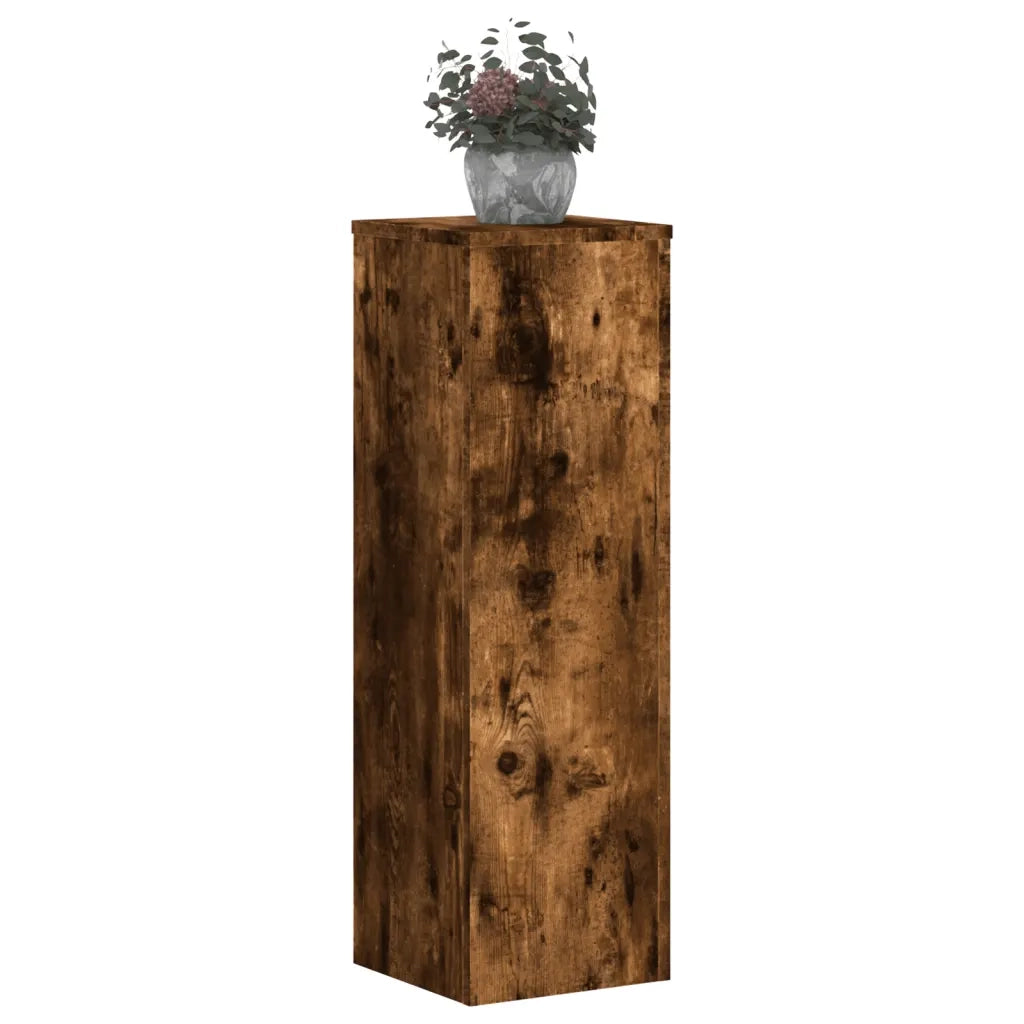 Supporti per Piante 2 pz Rovere 25x25x80 cm Legno Multistrato