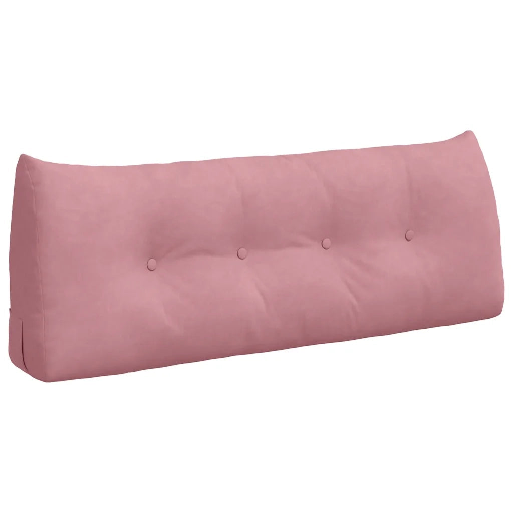 Cuscino per Schiena Rosa 120 x 24 x 50 cm Velluto 42014491