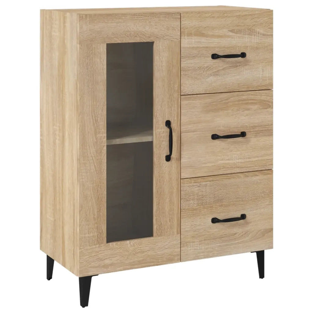 Credenza Rovere Sonoma 69,5x34x90 cm in Legno Multistrato