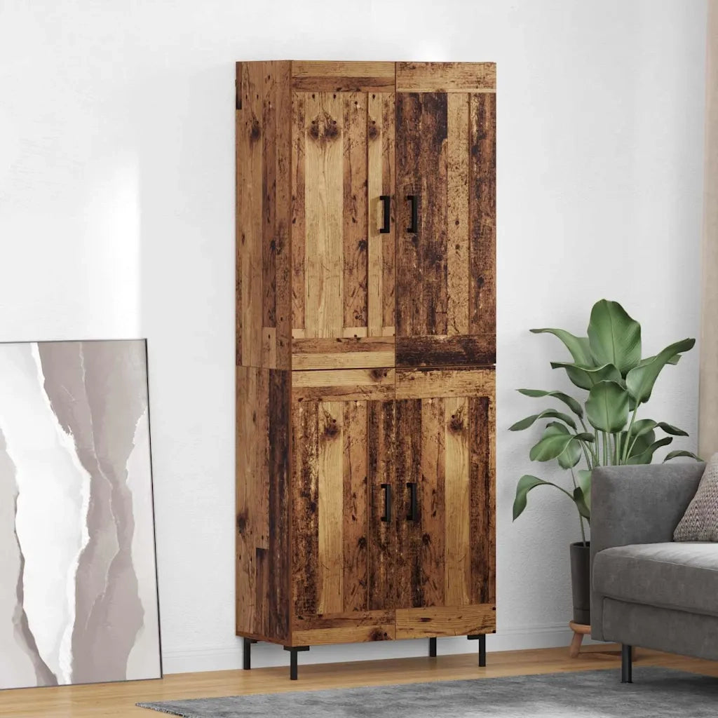 Credenza 2 pcs Legno vecchio Legno multistrato 3415685