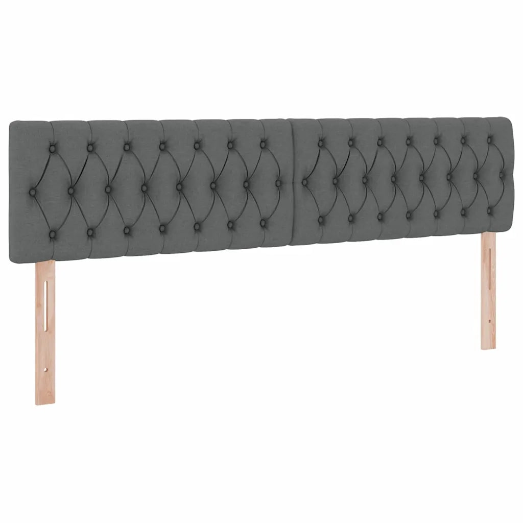 Letto con contenitore e materasso Grigio scuro 160 x 200 cm