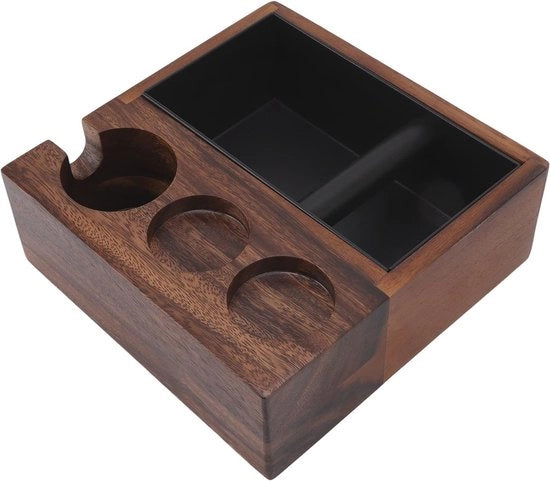 Filtro per caffè e supporto per tampouere in legno - Accessori per macchina del caffè e tampouere per uso domestico