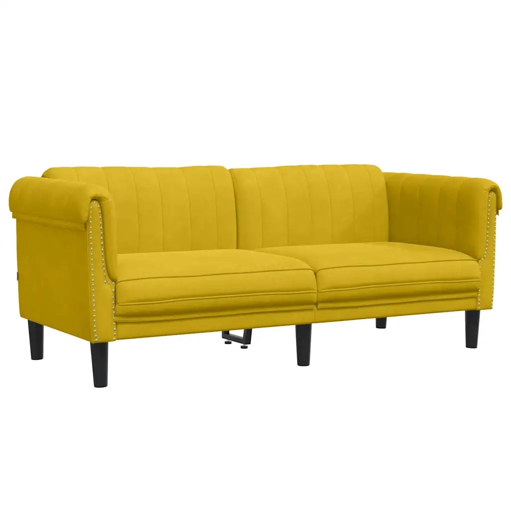 Divano a 2 Posti Giallo in Vellutocod mxl 115409