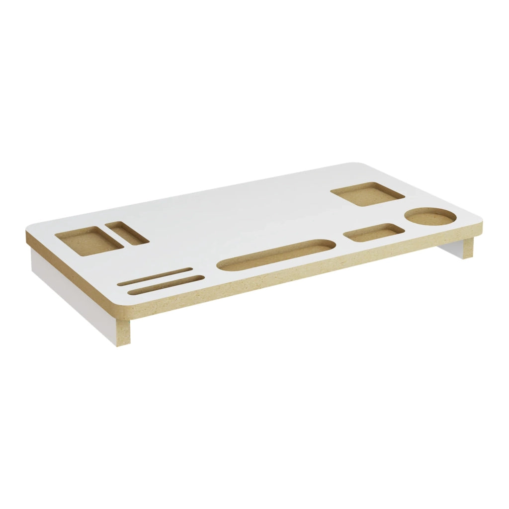 Supporto per monitor 5 x 54 x 30 cm bianco / effetto legno 03_0008218