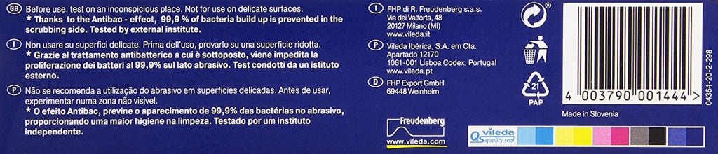 VILEDA SPUGNA DA CUCINA GLITZI PLUS 3 PEZZI