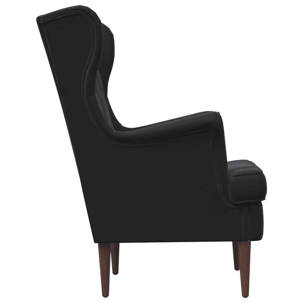 Divano Sedia-Poltrona-Poltroncina Nero Velluto 485549