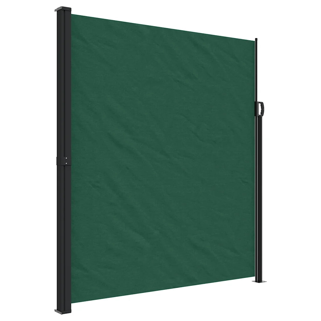 Tenda da Sole Laterale Retrattile-Tenda parasole per giardino Verde Scuro 220x300 cm