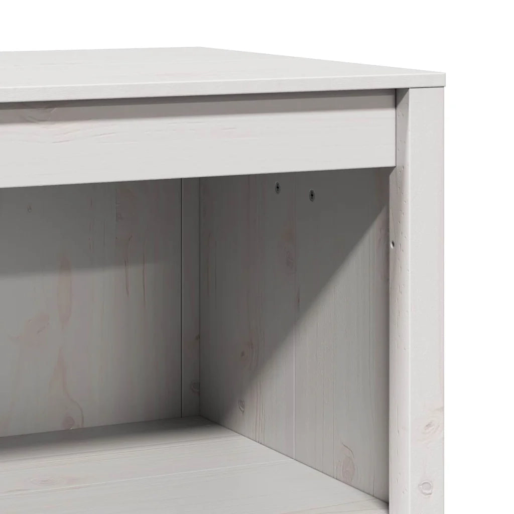 Mobile da cucina-Armadio da cucina Bianco 106 x 55 x 92 cm Pino massello