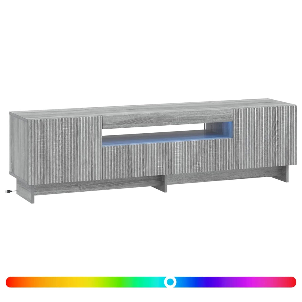 Mobile TV LED Sonoma grigio Legno ingegnerizzato 896031