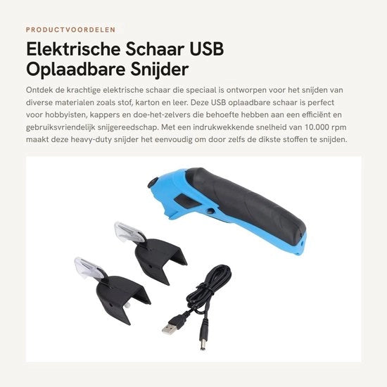 Scaletta elettrica USB ricaricabile - Heavy-Duty - Compatta - Efficiente per polvere e altro - Ideale per progetti creativi - Adatta per - Codice prodotto: ... - Modello: ... - Potenza: ... - Velocità di taglio: ... - Lunghezza del cavo: ... - Peso: ...