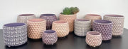 Vaso di ceramica per piante Pino - Vaso colorato per piante succulente, dimensioni S (95 cm), diametro 3.75" altezza 3" materiale Steengoed colore Mauve.