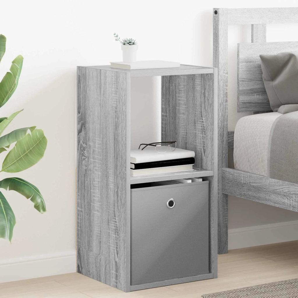 Comodino con cassetto 2 pcs Grigio Sonoma 35 x 32 x 68,5 cm 8000639