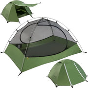Tenda per campeggio 3 stagioni - 2/3/4 persone Tenda acquatica impermeabile Tenda da trekking ultraleggera, tenda compatta con piccola confezione per famiglia, spiaggia, festival, gruppo